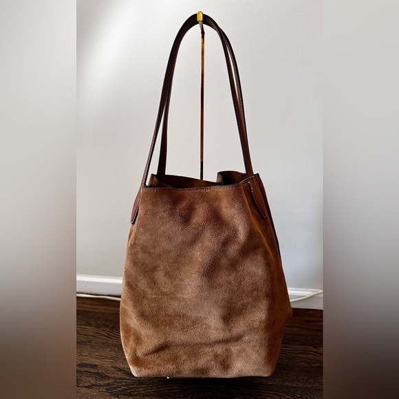 Madewell soft grain shopper tote - dried acorn Suede - Picture 2 of 6